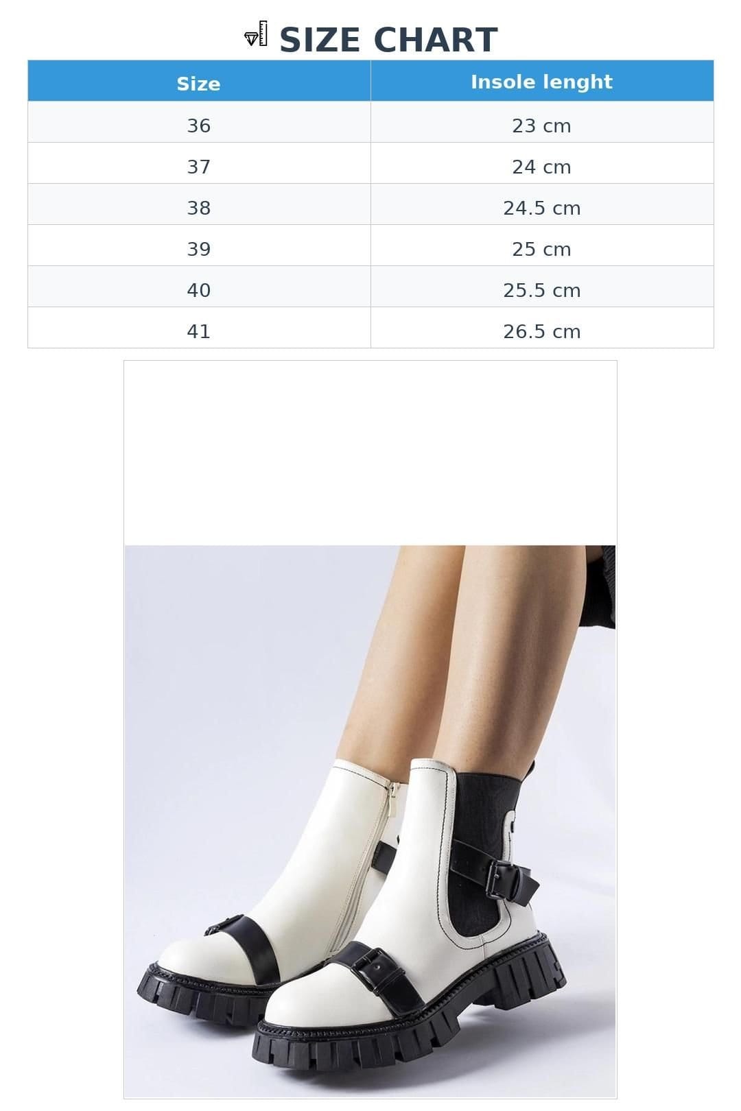 Love Lace Love Lace Women's Insulated Ankle Boots Chunky Sole Side Zip for Cold Weather in White - 4