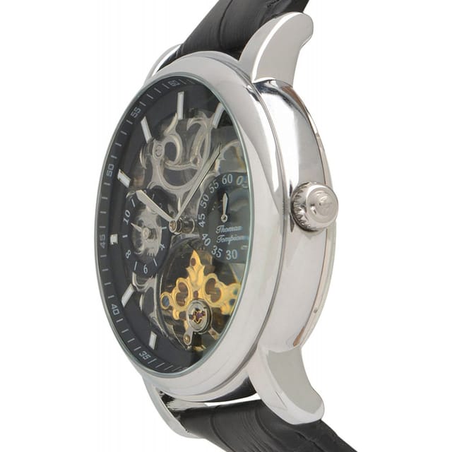 Thomas Tompion Thomas Tompion Men's TT-3111 Cambridge 44mm Automatic Watch in Black - 2
