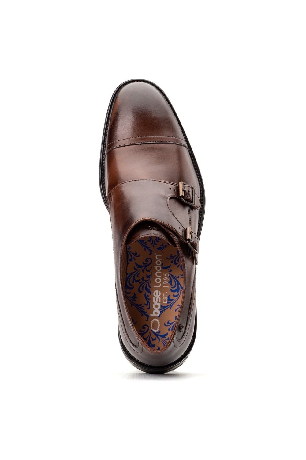 Base London Base London Men's Taper Monk Shoe in Brown - 4