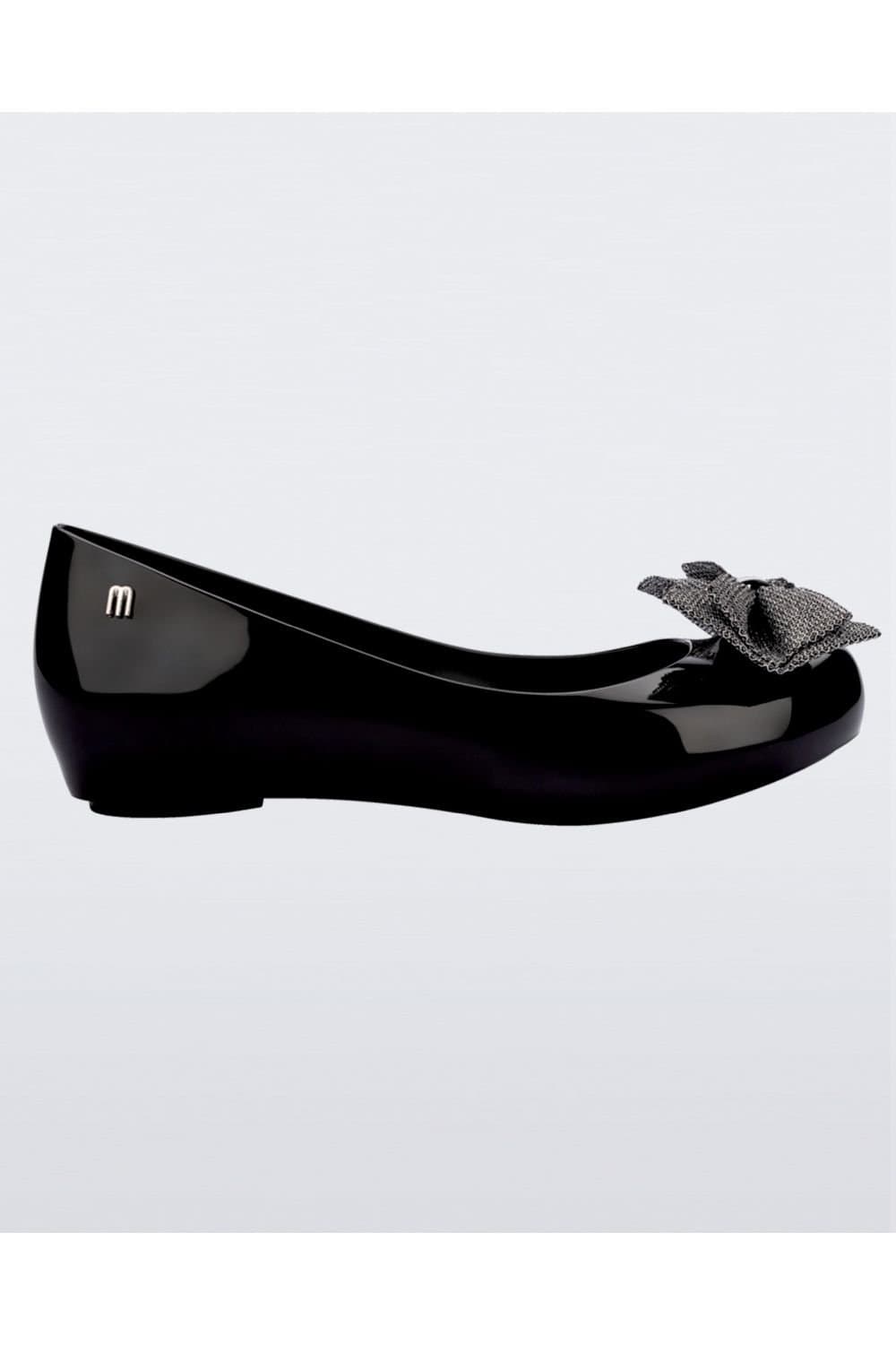 Melissa Shoes Melissa Shoes Black Patent Ballet Flats with Bow