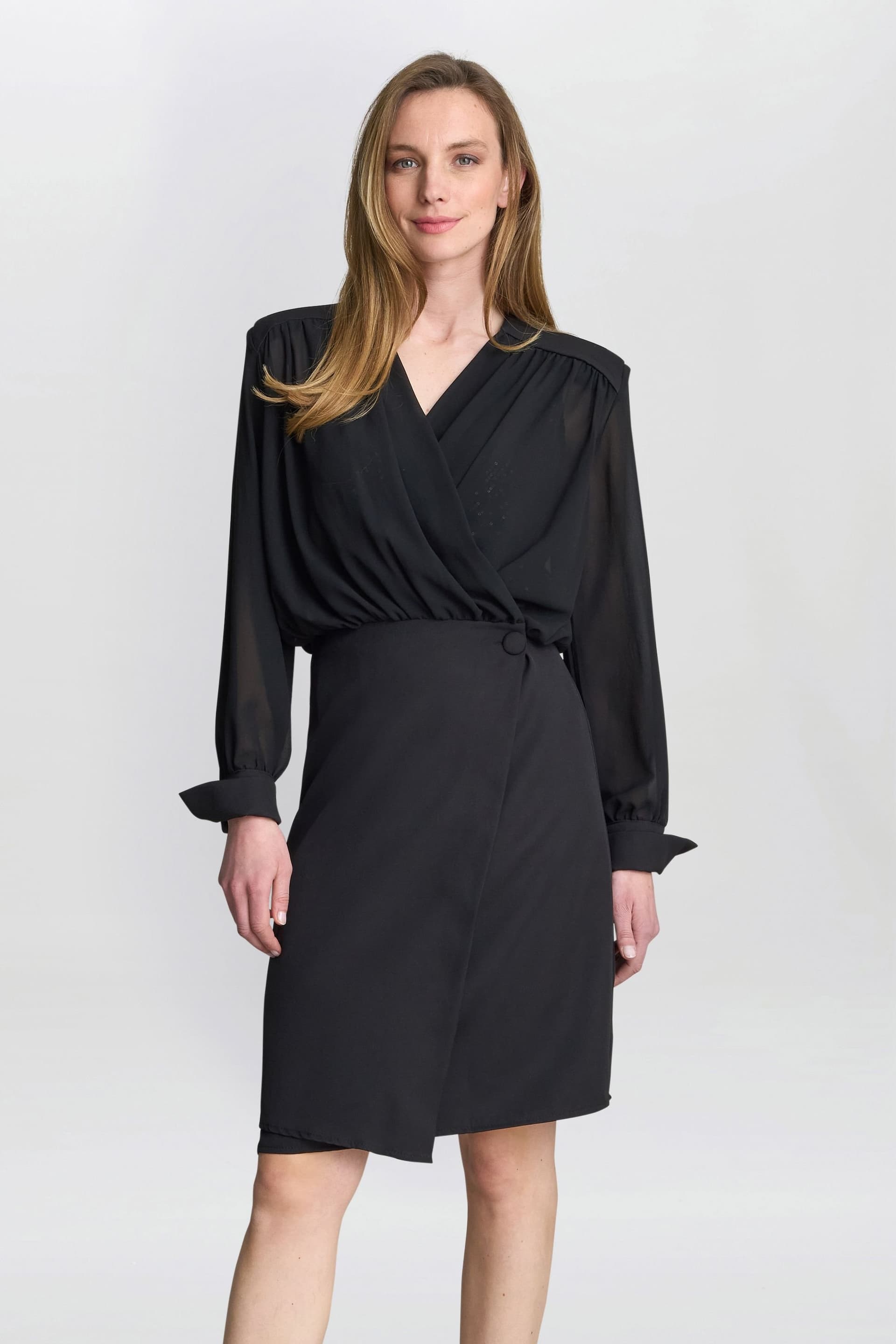 Gina Bacconi Gina Bacconi Women's Rae Sequin 2 Piece Dress in Black