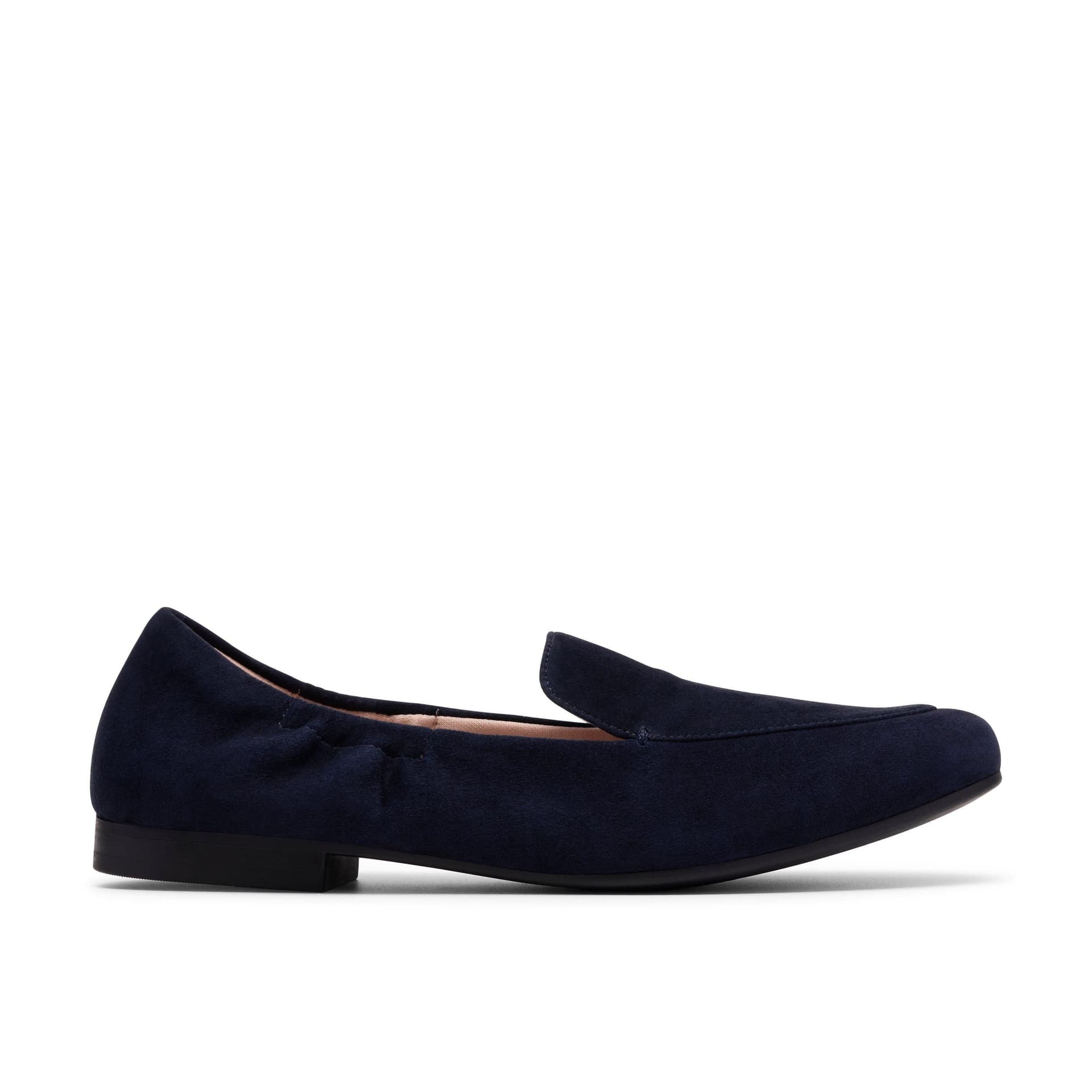 Clarks Clarks Women's Tamna Pure Navy Suede Loafers, Slip Ons in Blue