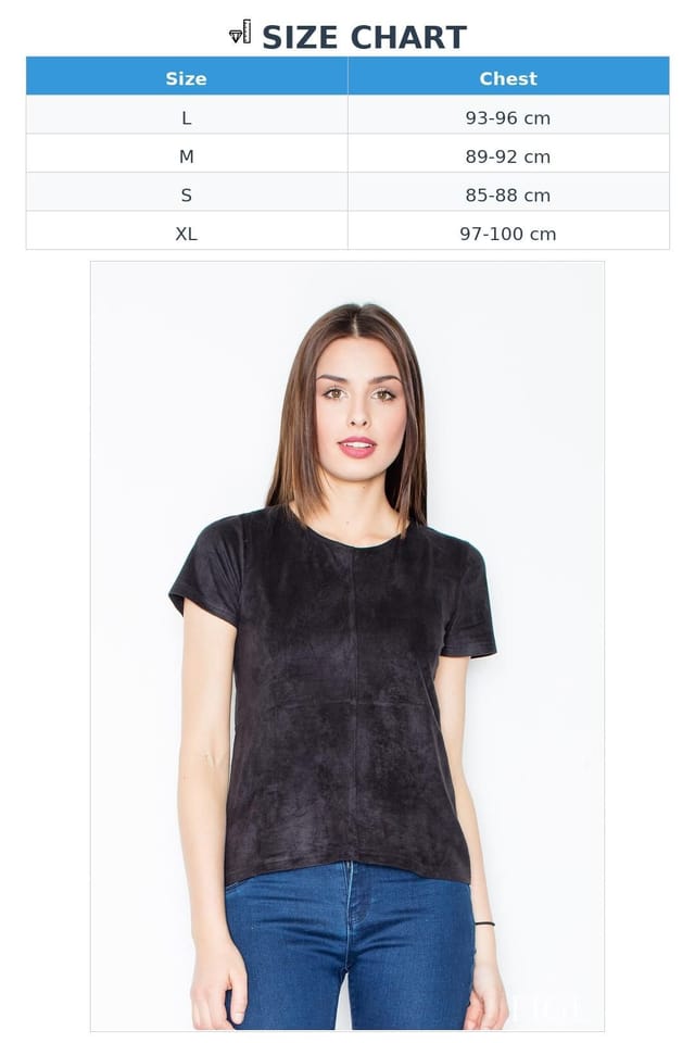 Love Lace Love Lace Women's Simple Short Sleeve Blouse for Everyday Wear in Black - 2