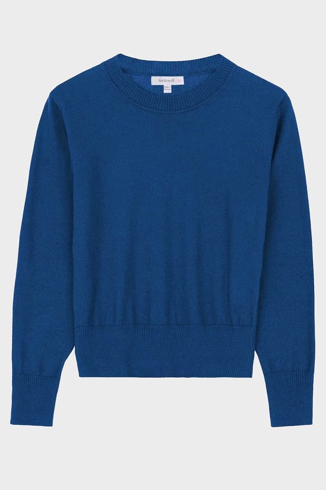 Kettlewell Kettlewell Women's Cora Cotton Sweater in Cobalt - 2