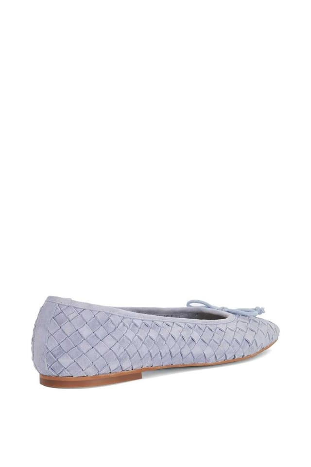 Dune London Dune London Women's 'Heat' Suede Ballet Pumps in Blue - 3