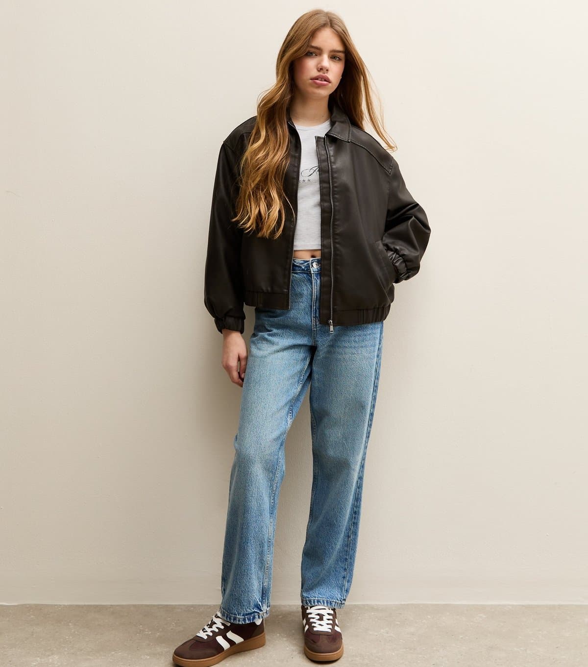 New Look Girls' Blue Baggy Leg Jeans New Look