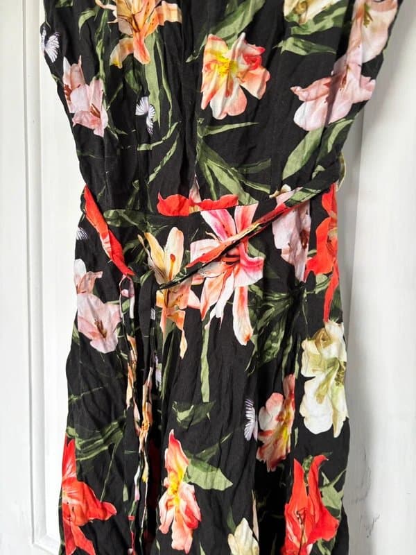 New Look Billie & Blossom New Look Floral Belted Dress Sleeveless
