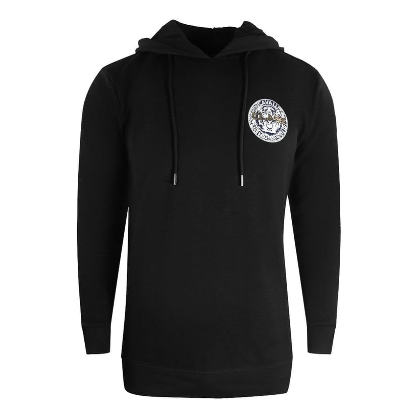 Cavalli Class Cavalli Class Men's Large Circle Design Black Hoodie - 1