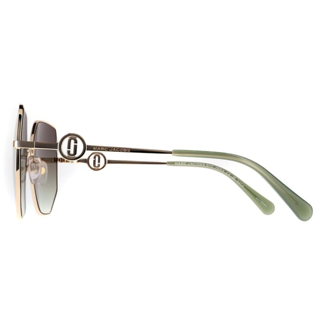 Marc Jacobs Marc Jacobs Women's Green Leg Ends Gold Sunglasses - 3