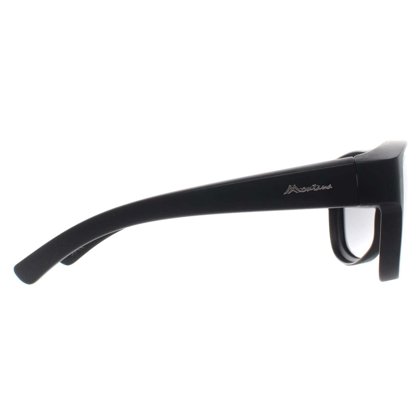 montana montana Men's Aviator Matte Black Smoke Polarized FO6 Fit Over Glasses Sunglasses - 4