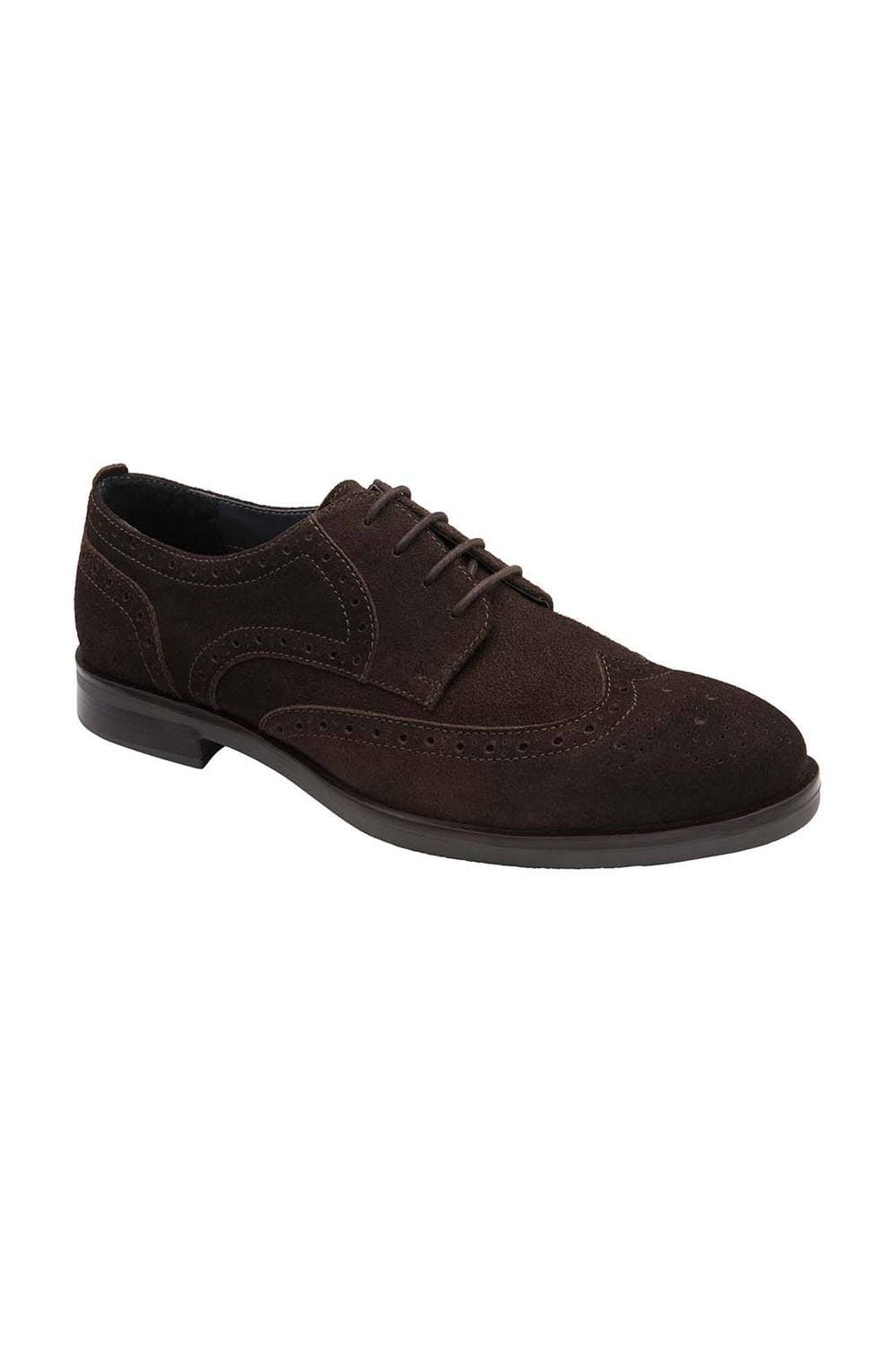 Frank Wright Frank Wright Men's Suede 'Sherwin' Brogues in Brown