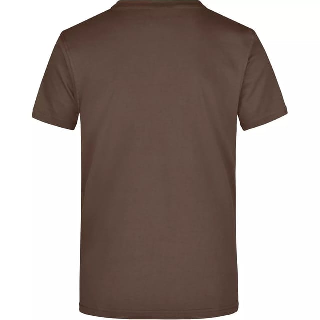 James and Nicholson James and Nicholson Men's Heavyweight Crew Neck T-Shirt in Brown - 2