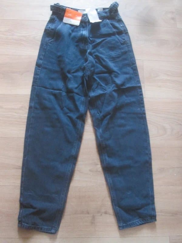 Next Next size 6 R super high waist Barrel dark denim Jeans brand new with tags