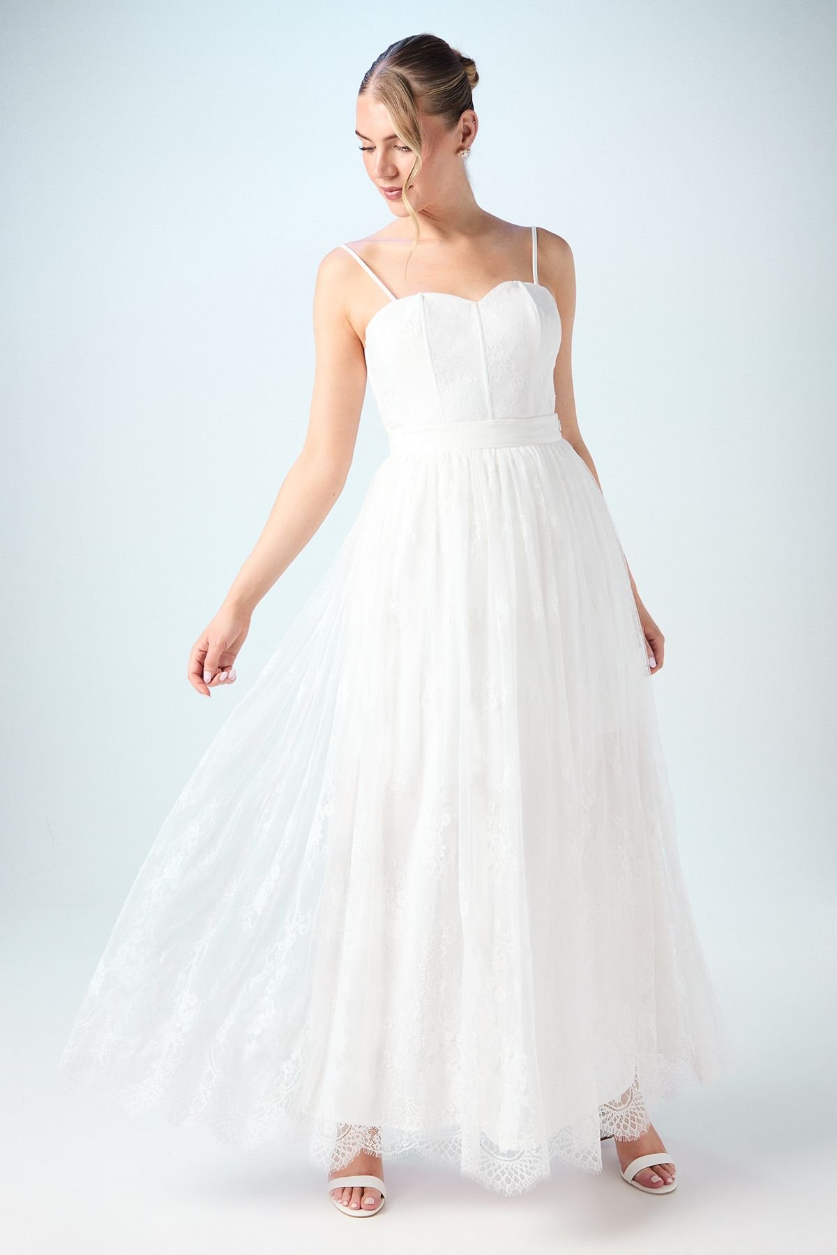 Coast Coast Women's Embellished Lace Bridal Skirt in Ivory - 4