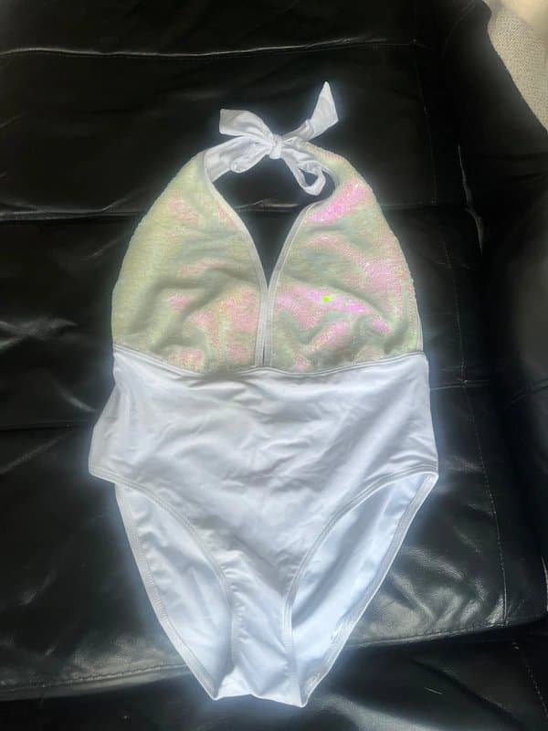 New Look White sequin costume