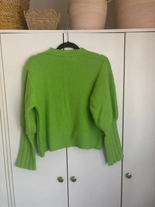 Never Fully Dressed Green Cropped Jumper
