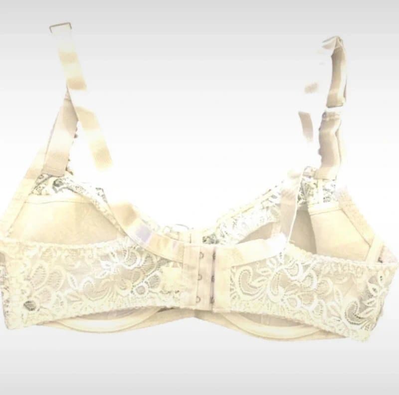 Soft Touch Padded Bra Size 34DD Lace Underwire White Womens Support Everyday Lingerie Romantic Elegant