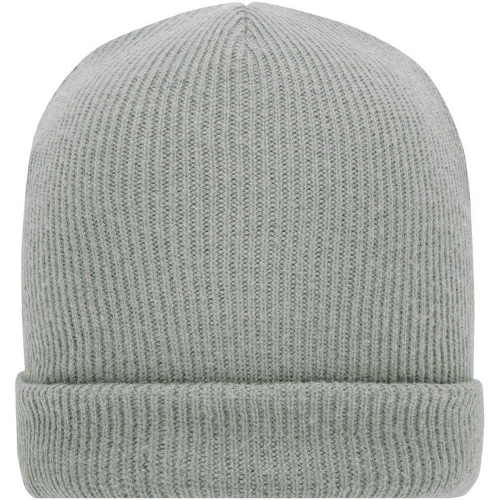 Myrtle Beach Myrtle Beach Men's Knitted Soft Winter Beanie in Light Grey - 1