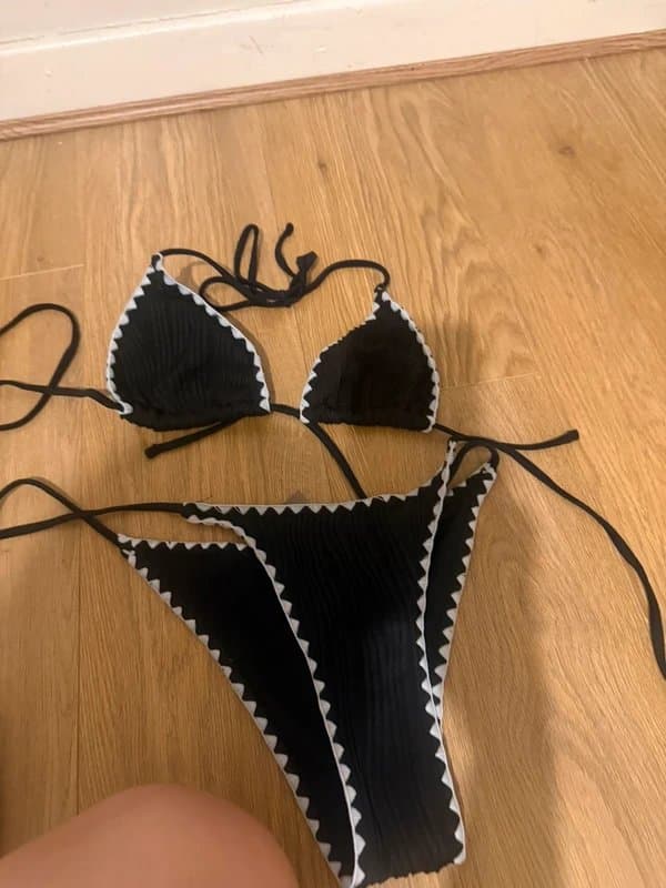 Shein Black & white bikini