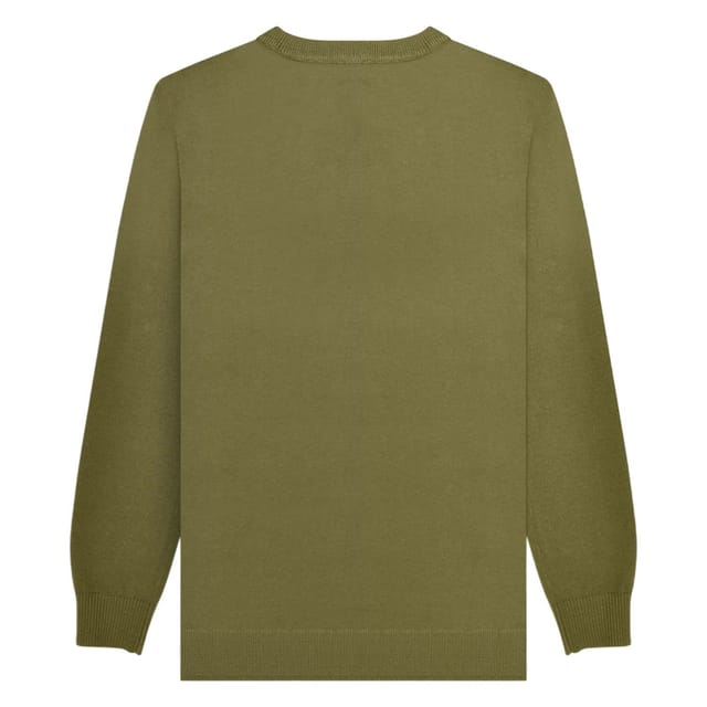 Lambretta Lambretta Men's AW25 Scooter Christmas Jumper in Khaki - 2