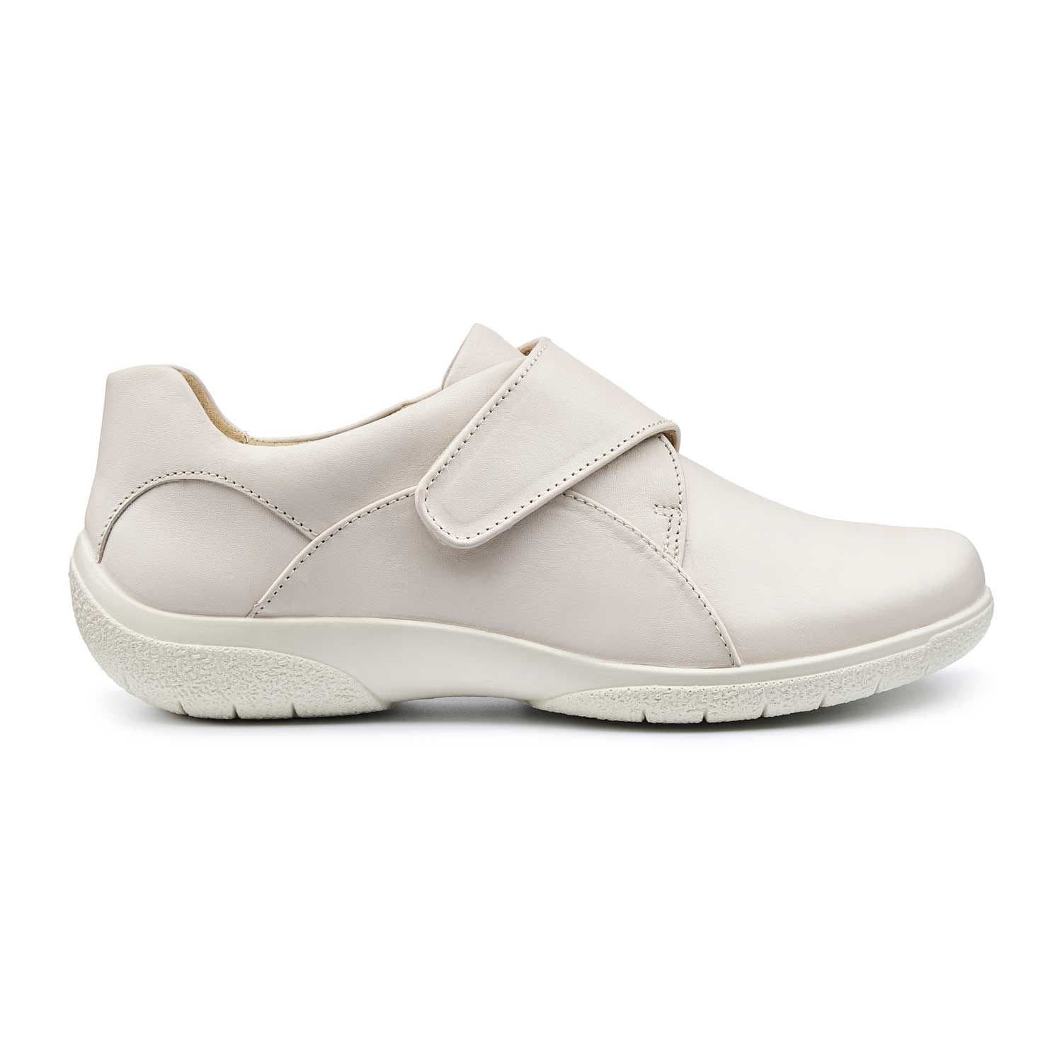 Hotter Hotter Women's Wide Fit 'Sugar II' Classic Casual Shoes in Off-White
