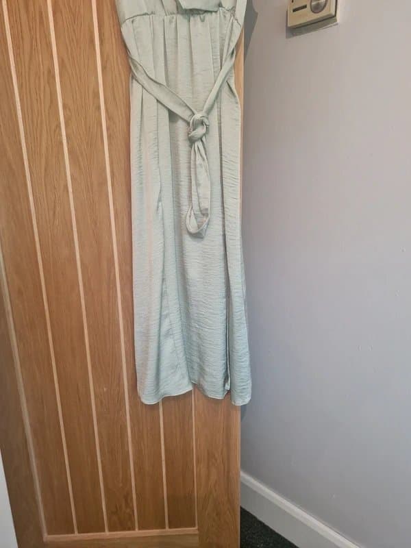New Look New satin ruffle mid dress size 10