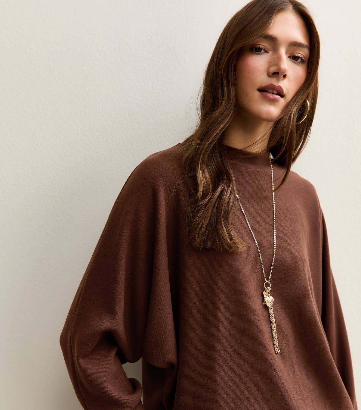 New Look New Look Tan Soft Touch Batwing Jumper