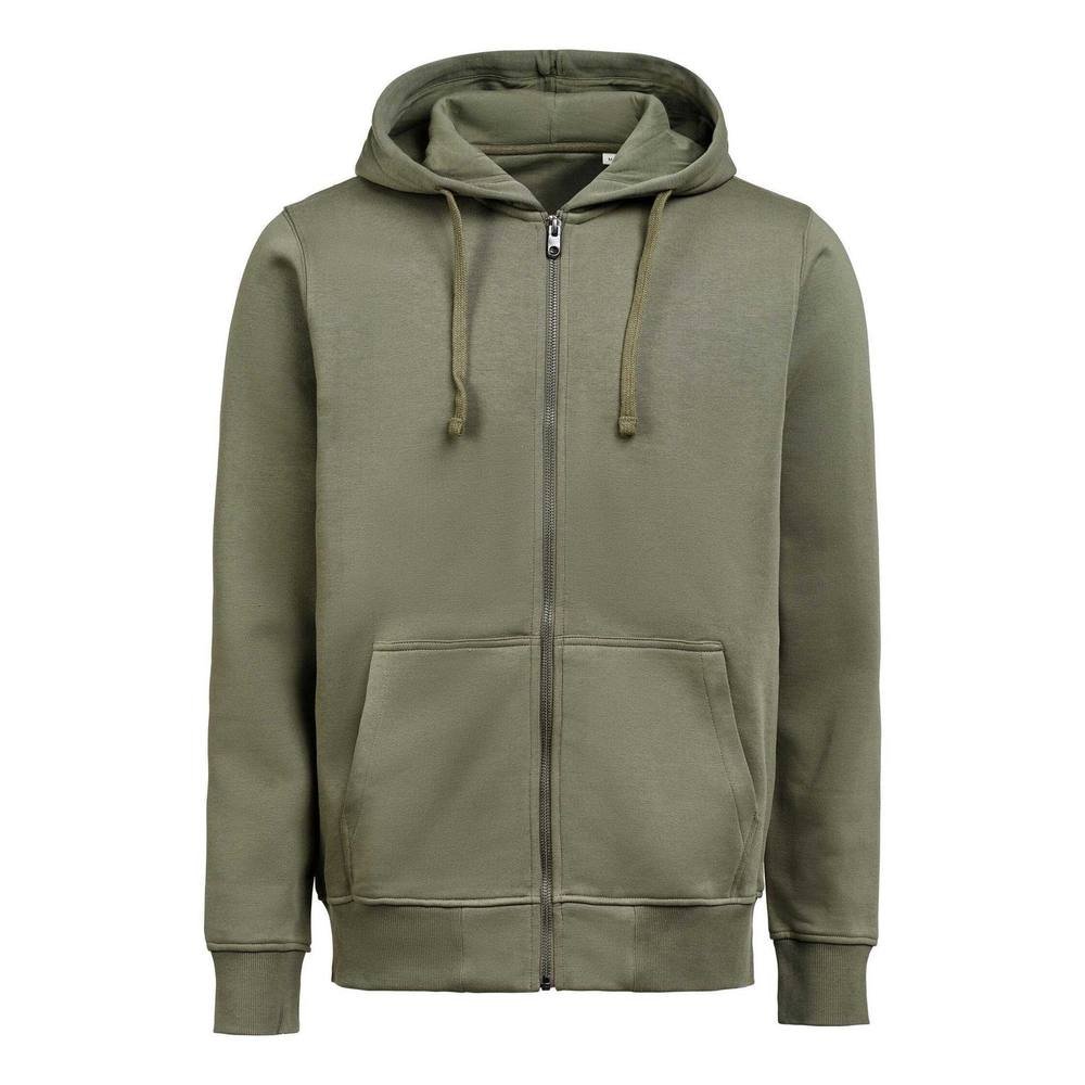 Untagged Movement Untagged Movement Men's Regular Full Zip Hoodie in Dark Green - 2