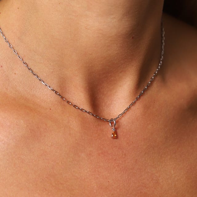 Gold Trip Gold Trip Women's November Birthstone Necklace in Silver - 2