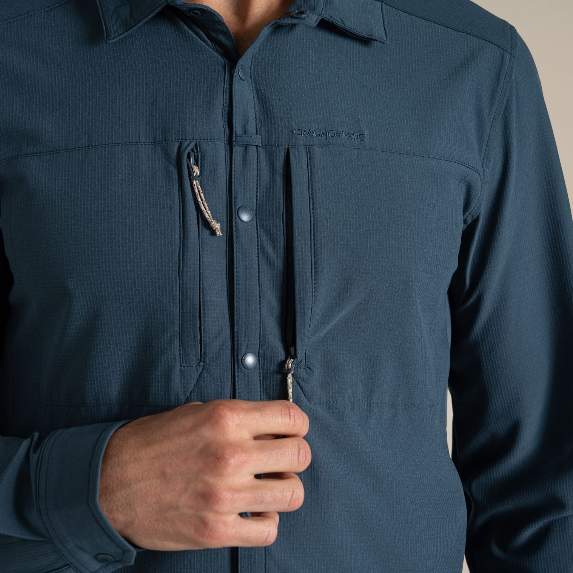 Craghoppers Craghoppers Men's Nosilife Pro' Long Sleeve Shirt in Blue - 4