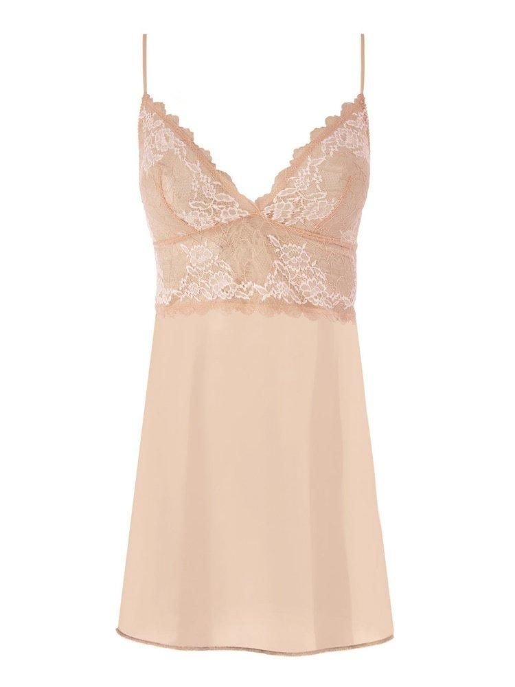 Wacoal Wacoal Women's Lace Perfection Chemise in Beige - 4