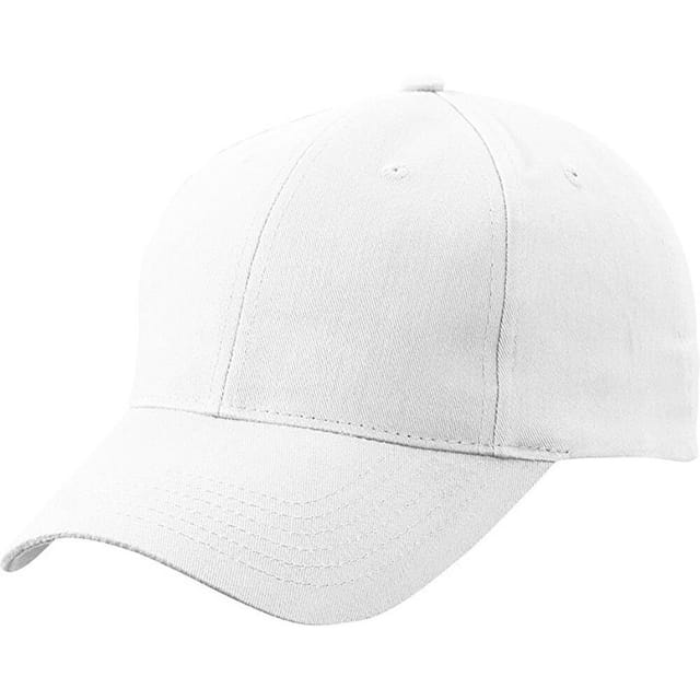 Myrtle Beach Myrtle Beach Men's 6 Panel Brushed Cotton Baseball Cap in White - 2