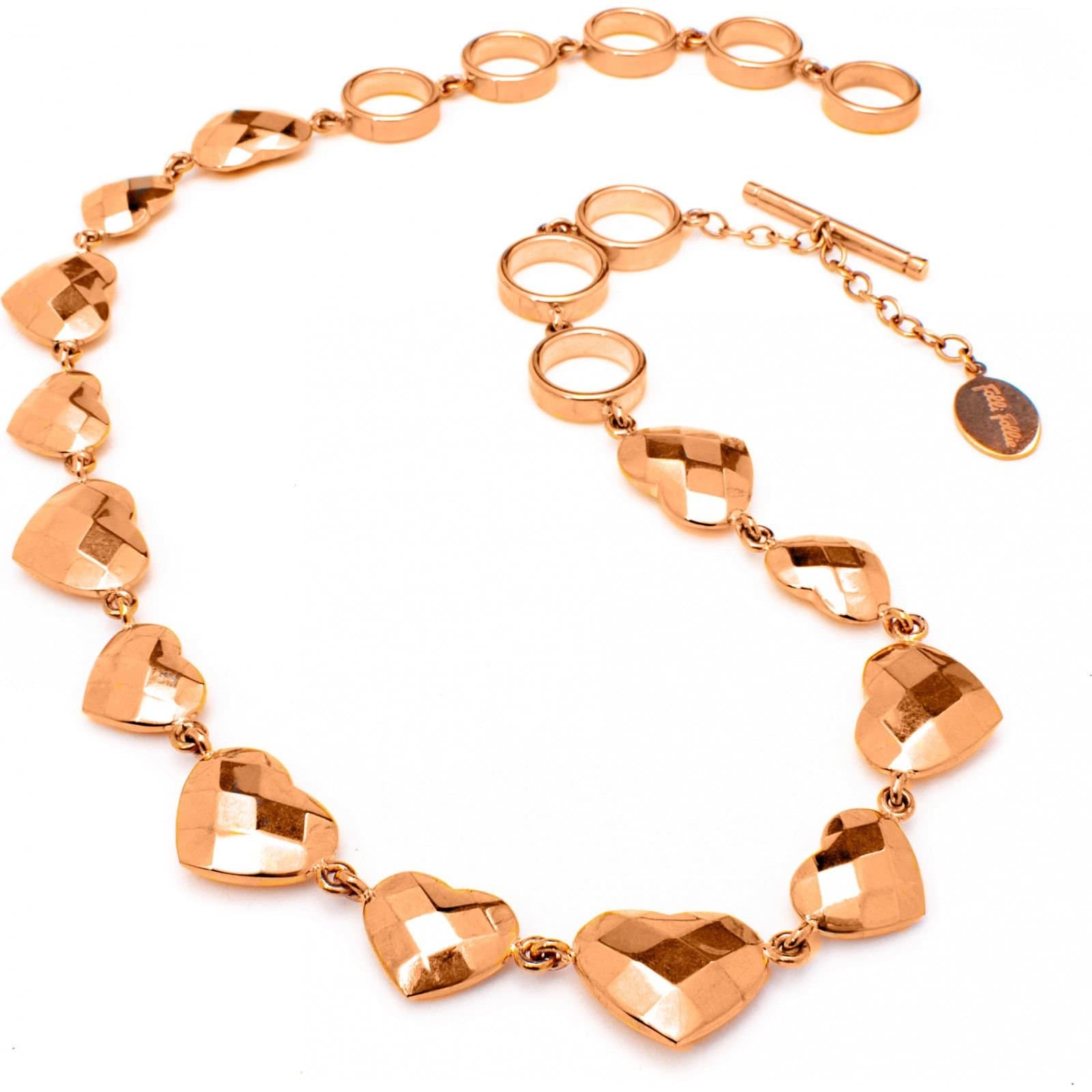 Folli Follie Folli Follie Rose Gold Heart Necklace