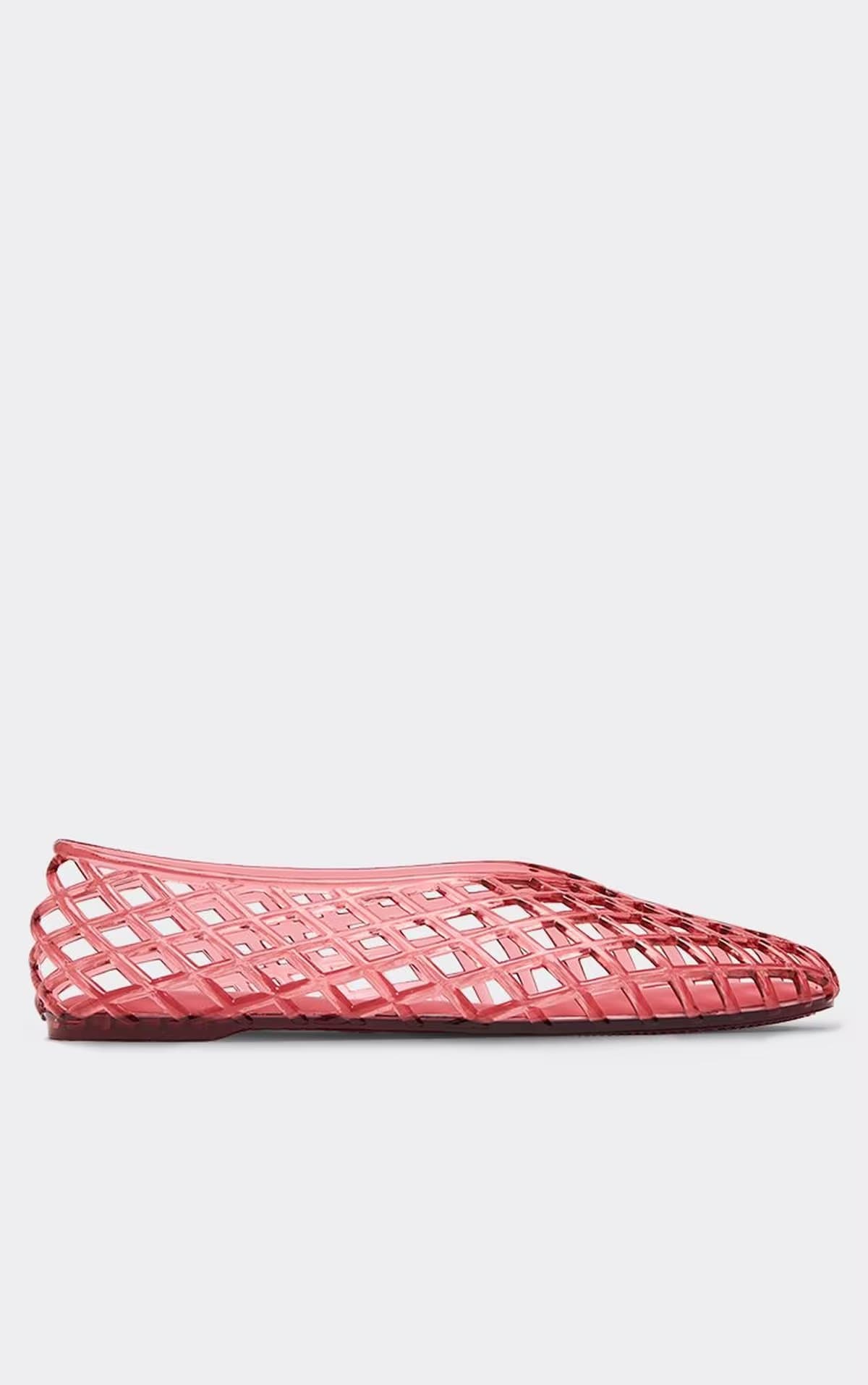 EGO EGO Red Plastic Flat Ballet Pump