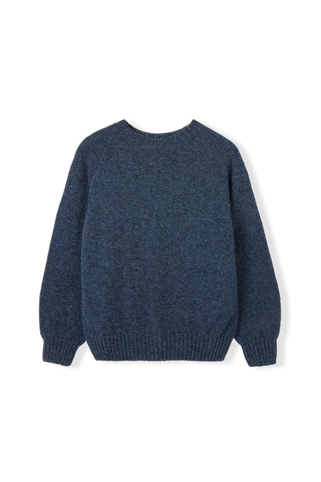 Celtic & Co Celtic & Co Women's Supersoft Weekend Crew Neck Sweater in Dark Blue - 2