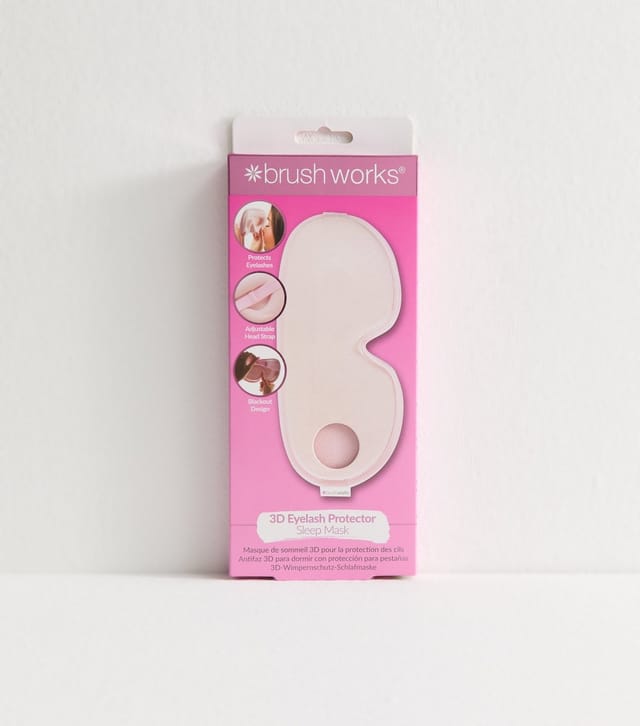 Brushworks Pink 3D Eyelash Protector Sleep Mask Brushworks New Look - 2