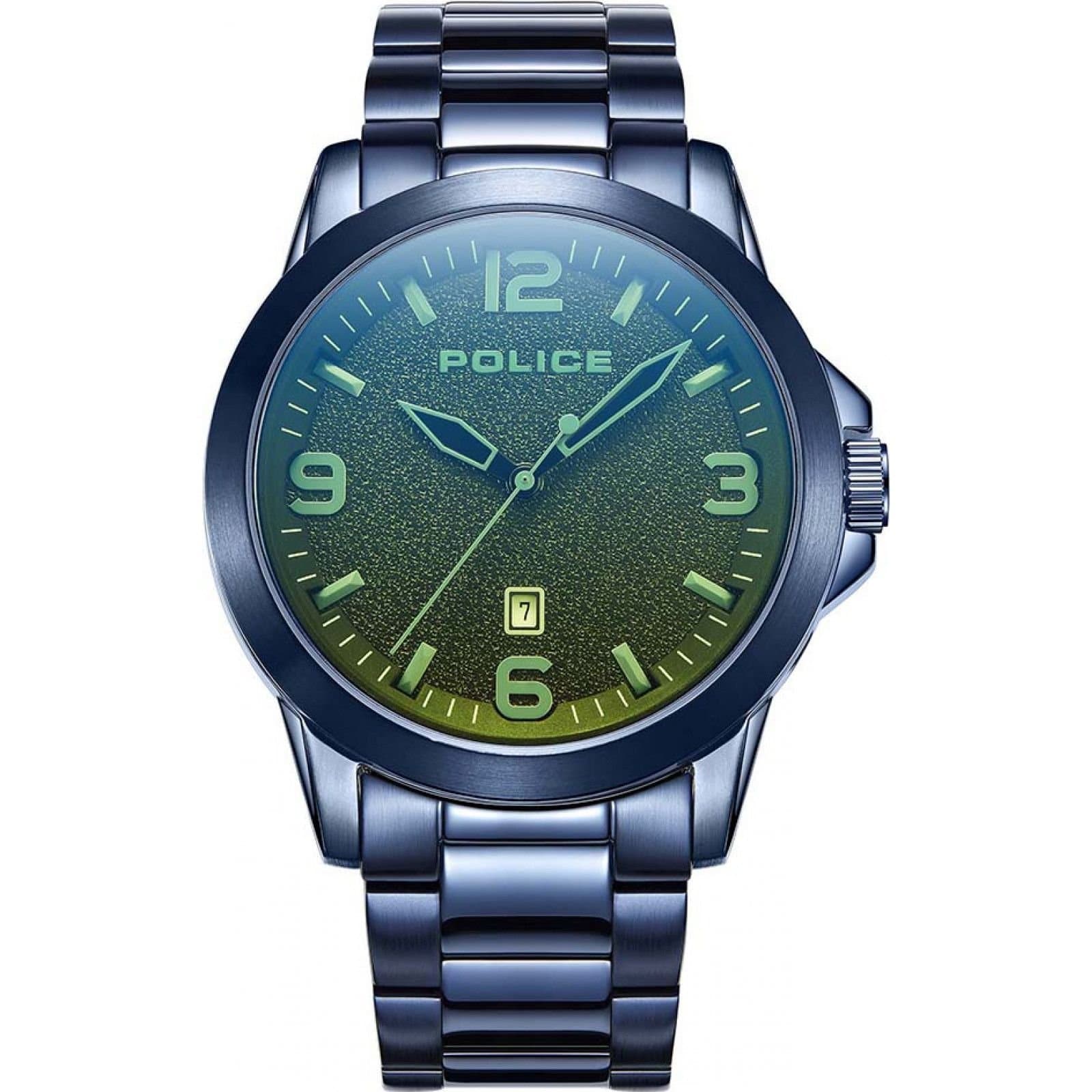 Police Police Men's PEWJH2194503 Cliff 47mm Quartz Watch in Blue