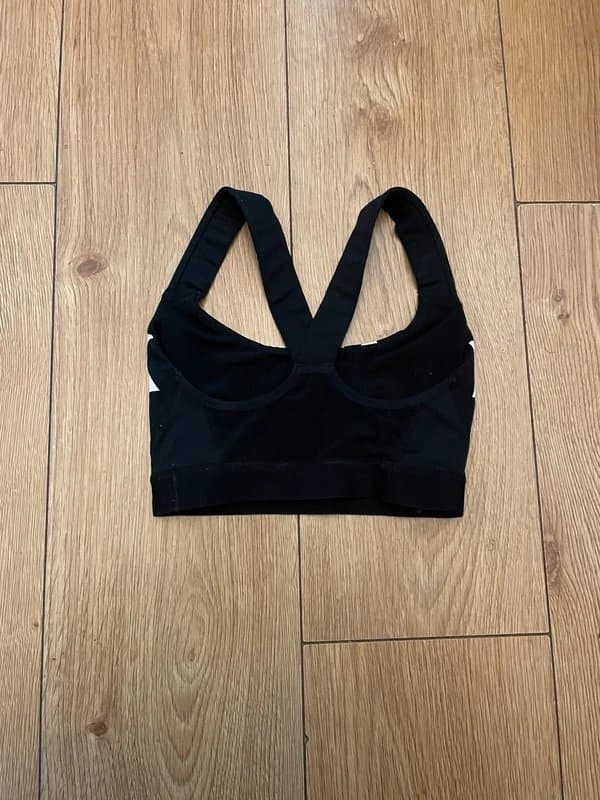 Ivy Park Ivy Park Women Black Logo Sport Bra Size UK XXS
