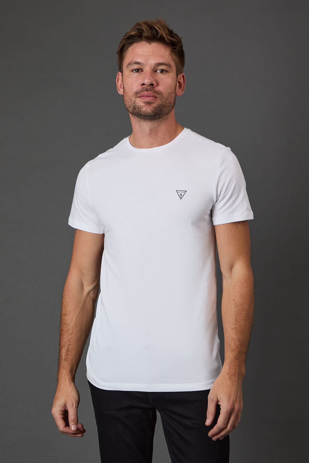 Guess Guess Men's Caleb 2 Pack T-Shirts White