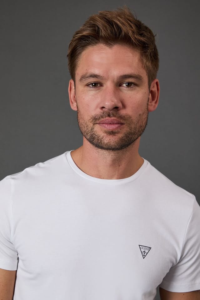 Guess Guess Men's Caleb 2 Pack T-Shirts White - 2