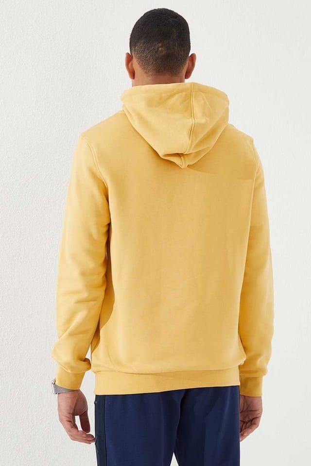 Tommy Life Tommy Life Men's Printed Hooded Sweatshirt in Amber - 3