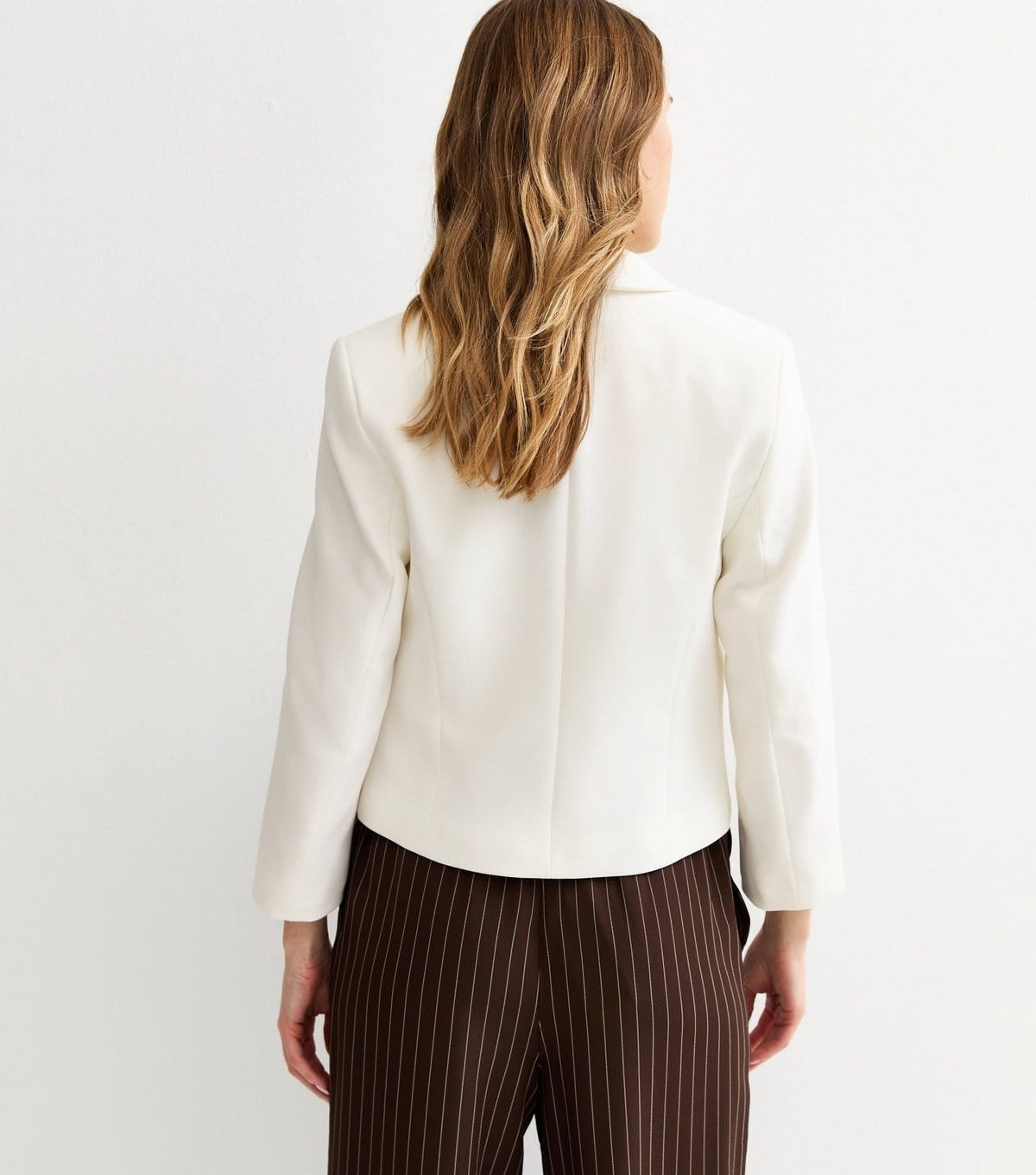 New Look Women's Off White Cropped Blazer New Look - 4