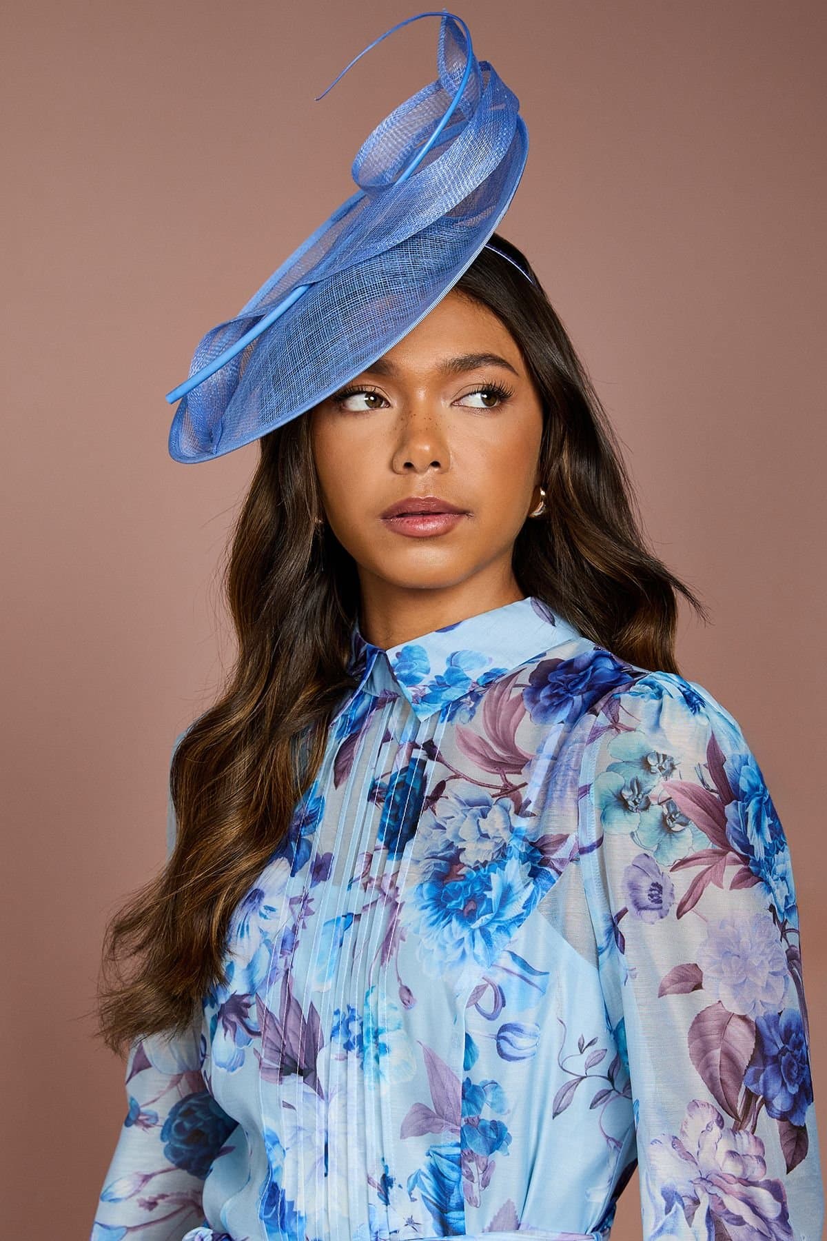Coast Coast Ice Blue Loop & Quill Fascinator