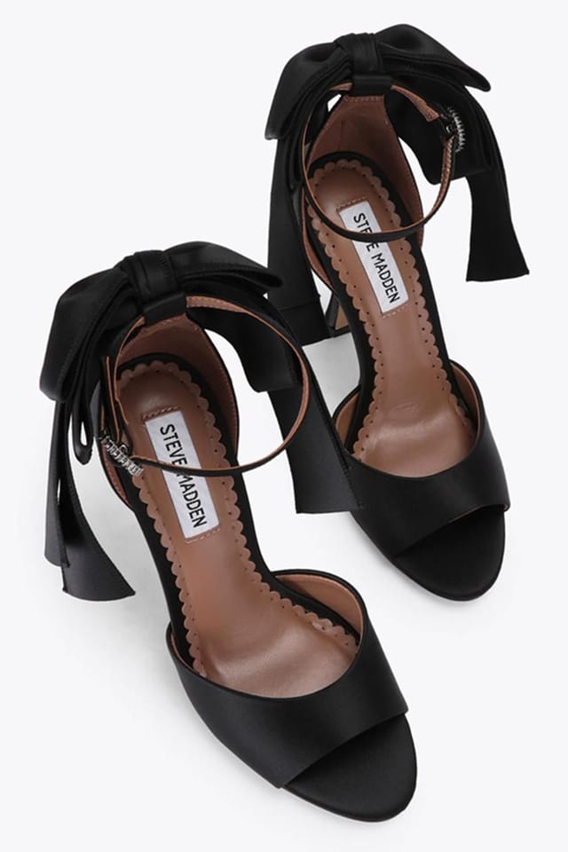 Steve Madden STEVE MADDEN Women's 'Bougie Black' Fabric Heels in Black - 2