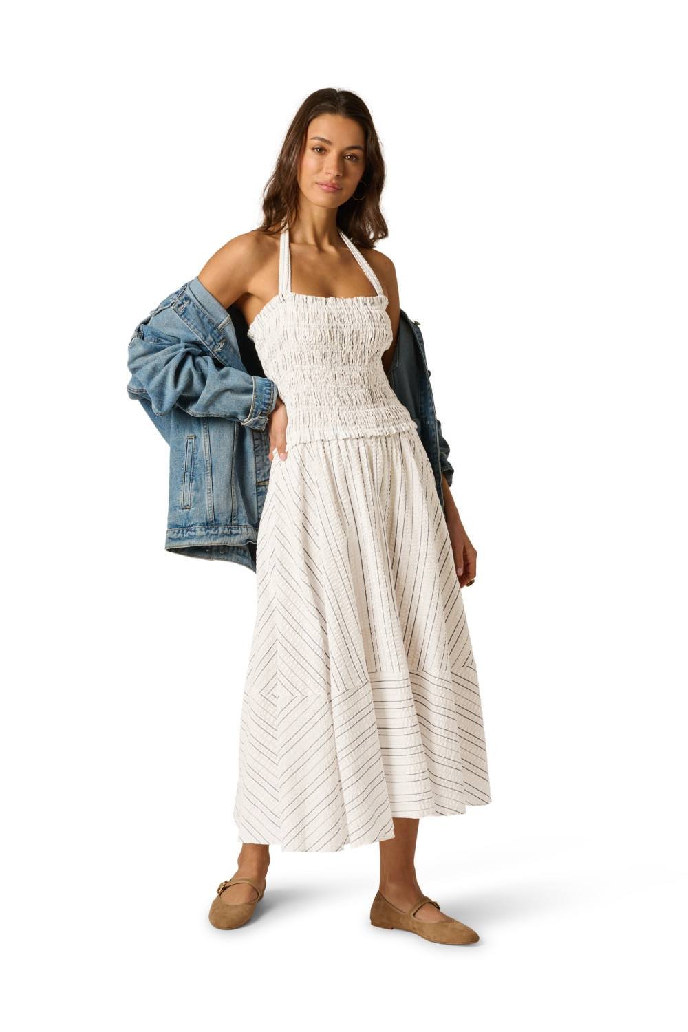 Adrianna by Adrianna Papell Adrianna by Adrianna Papell Women's Smocked Midi Dress in Ivory - 2