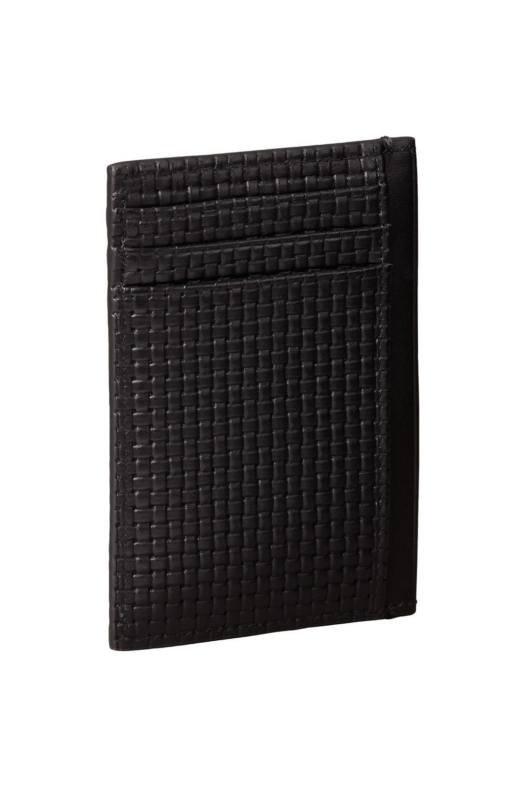Calvin Klein Calvin Klein Men's Boxed Embossed Woven Card Holder Black - 3