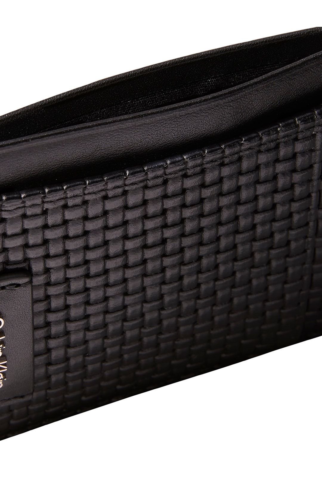 Calvin Klein Calvin Klein Men's Boxed Embossed Woven Card Holder Black - 4