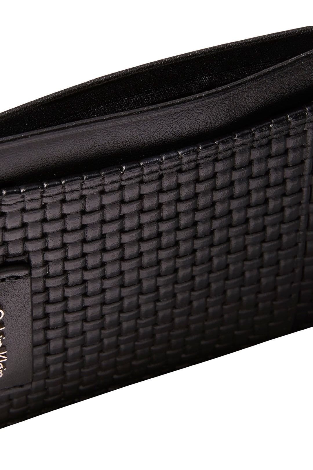 Calvin Klein Calvin Klein Men's Boxed Embossed Woven Card Holder Black - 4
