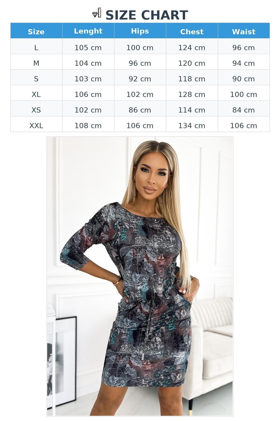 Love Lace Love Lace Women's Suede 3/4 Sleeve Dress Pockets in Grey - 4