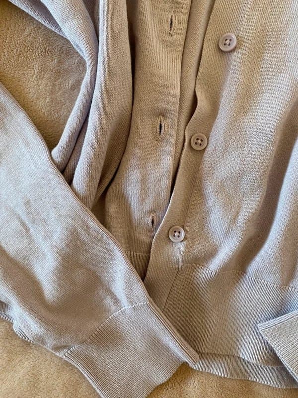 H&M lilac purple button up h&m cardigan
